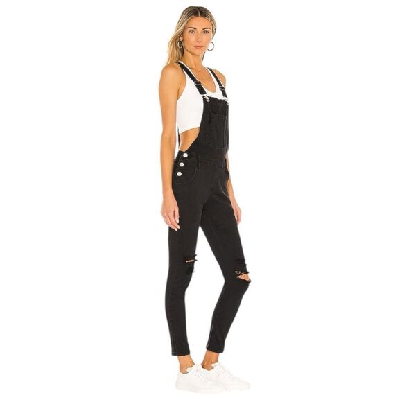 Revolve  superdown gia denim overalls size small preppy streetwear boho coastal - Picture 3 of 7